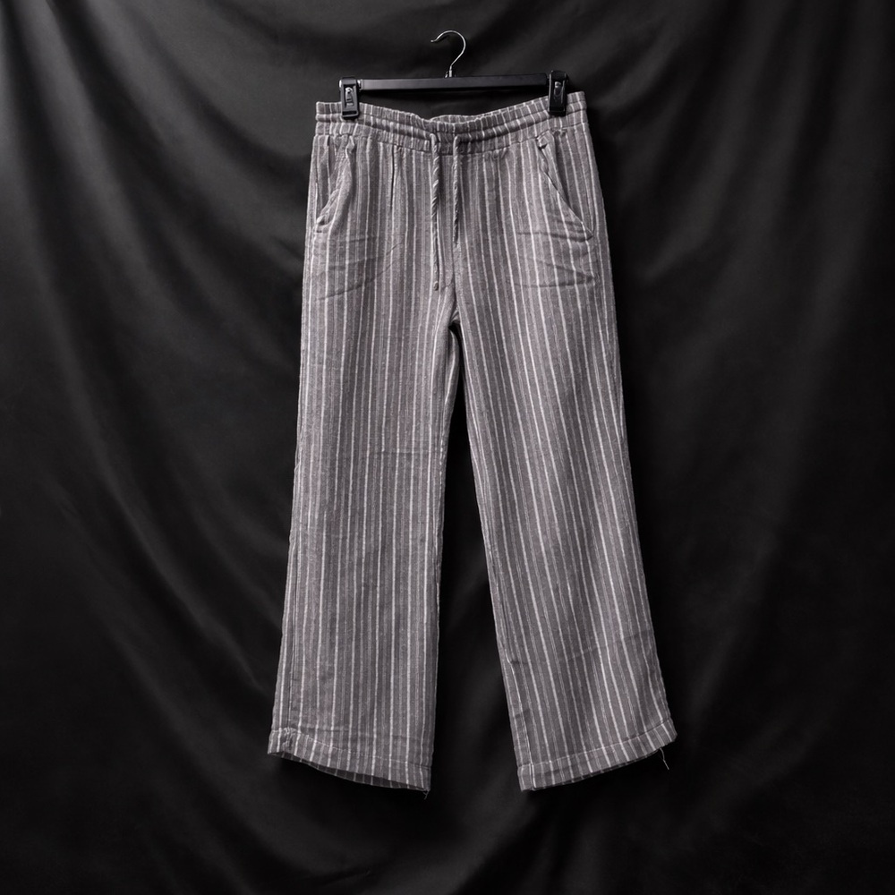 Splendid Charcoal and white Striped Pull-on Pants